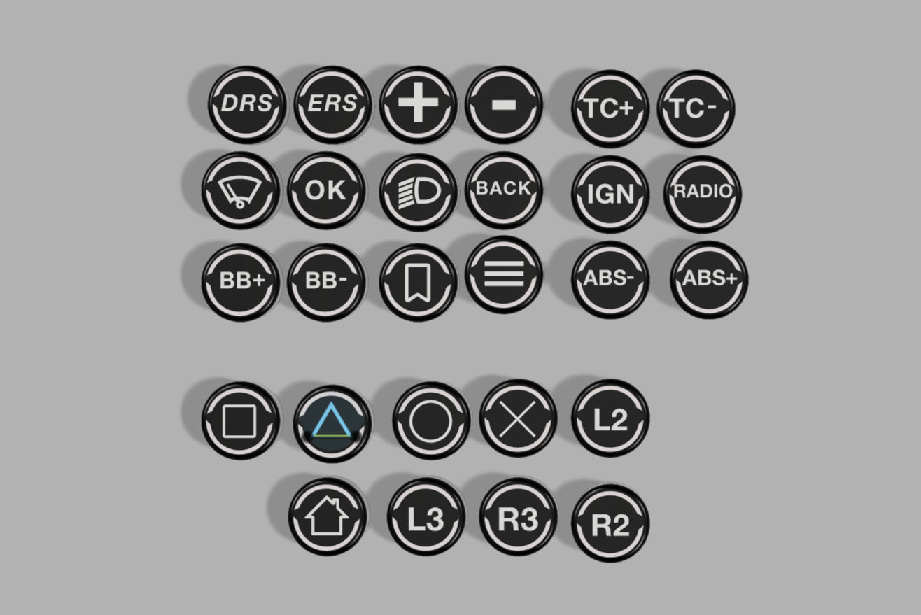 Button Caps made for Fanatec Wheels -> REAL PICTURES ADDED SOON!