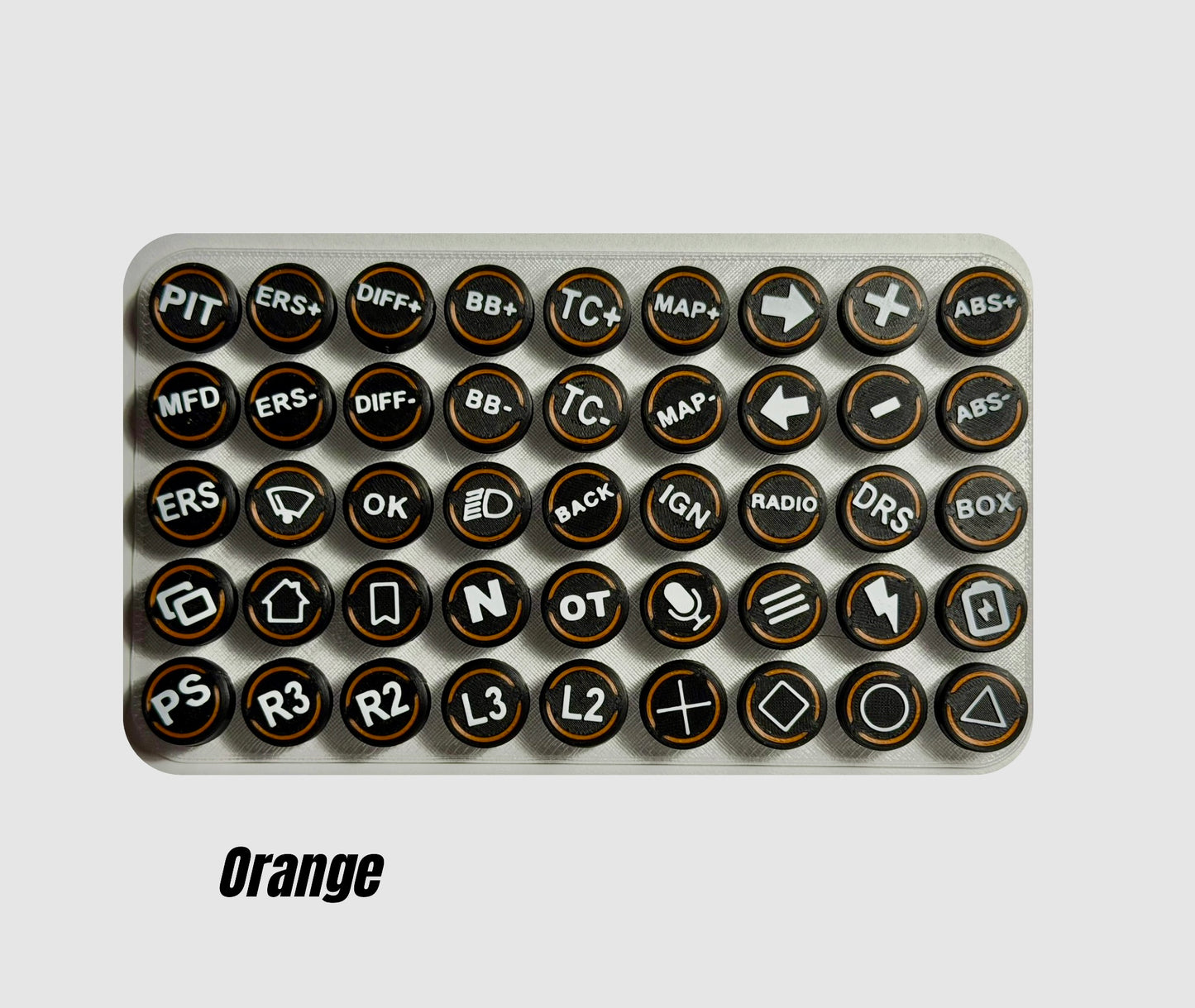 Button Caps - Dual Color for Fanatec Wheels