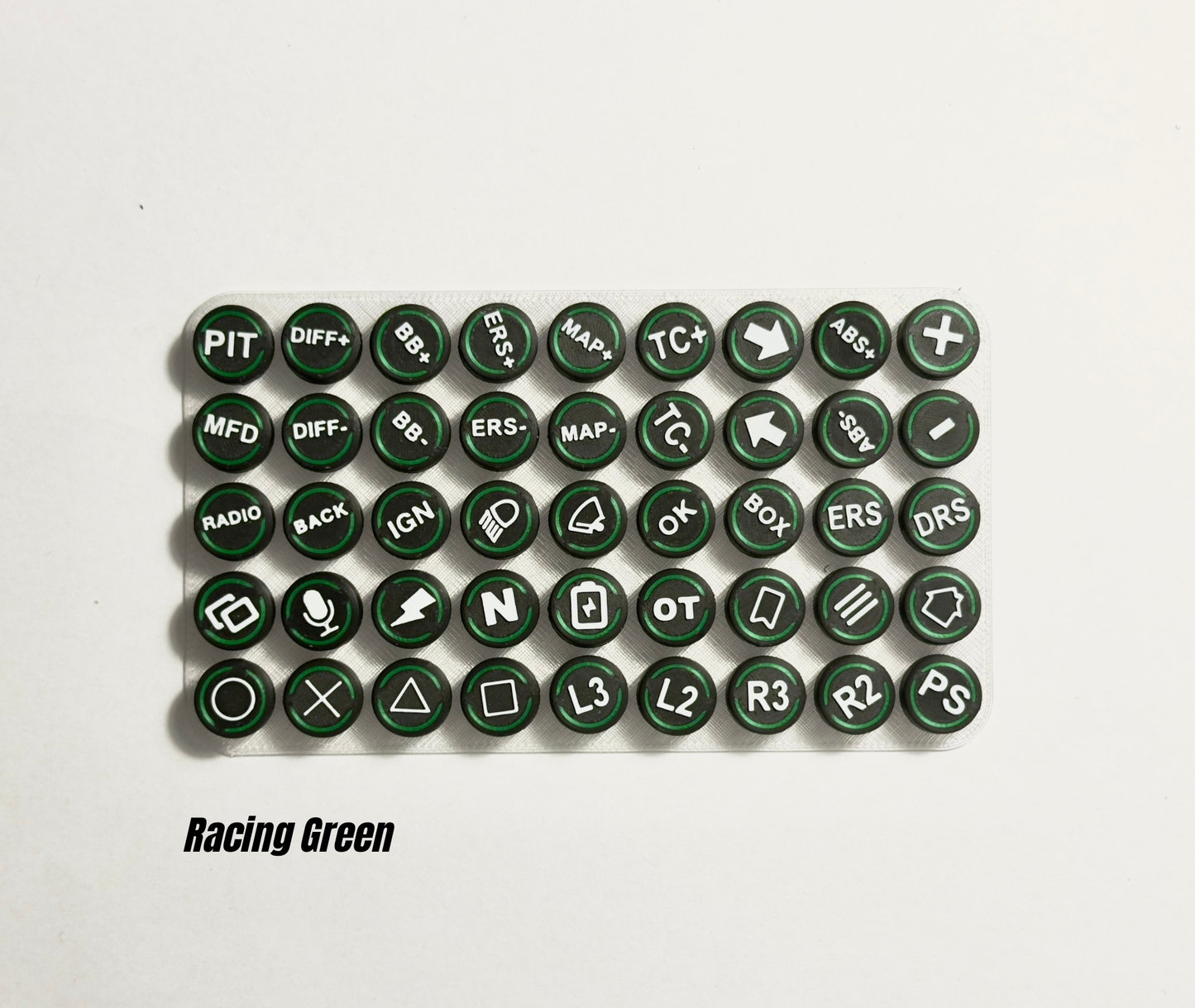 Button Caps - Dual Color for Fanatec Wheels