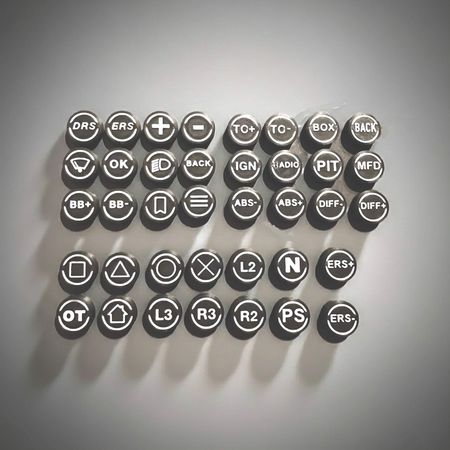 Button Caps made for Fanatec Wheels