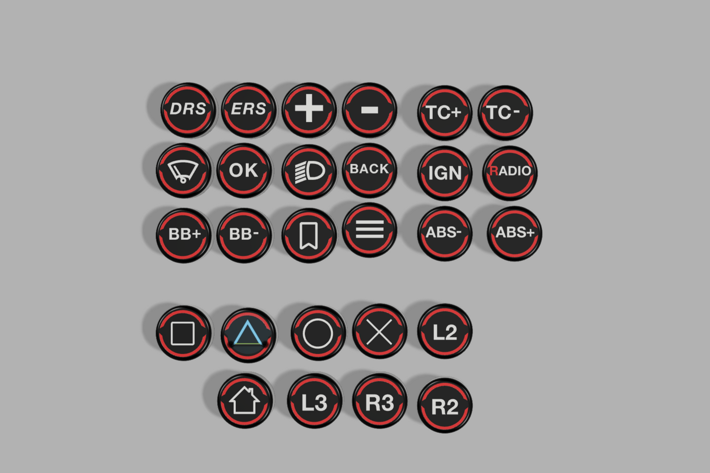 Button Caps made for Fanatec Wheels  -> REAL PICTURES ADDED SOON!