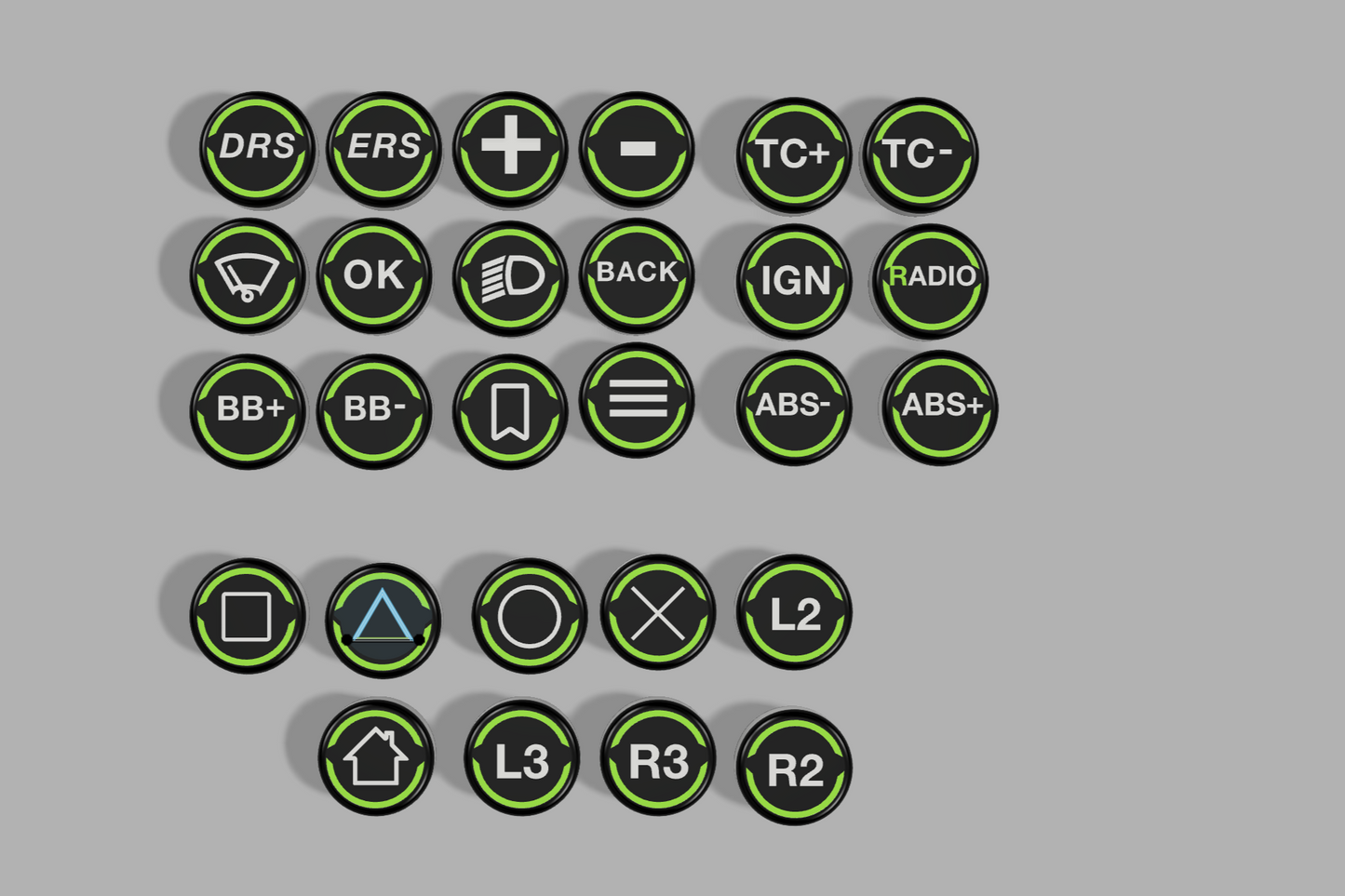 Button Caps made for Fanatec Wheels  -> REAL PICTURES ADDED SOON!